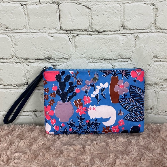 kate spade Handbags - NWT Kate Spade Jae Garden Cat Zip Wristlet